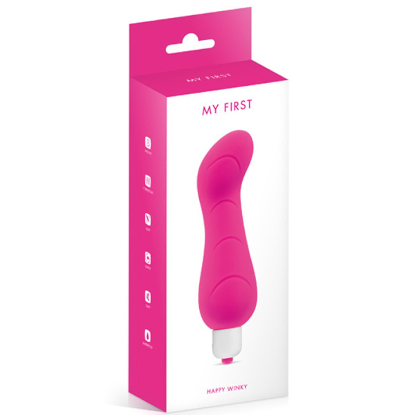 Vibromasseur rose 7 vitesses courbé point G waterproof 